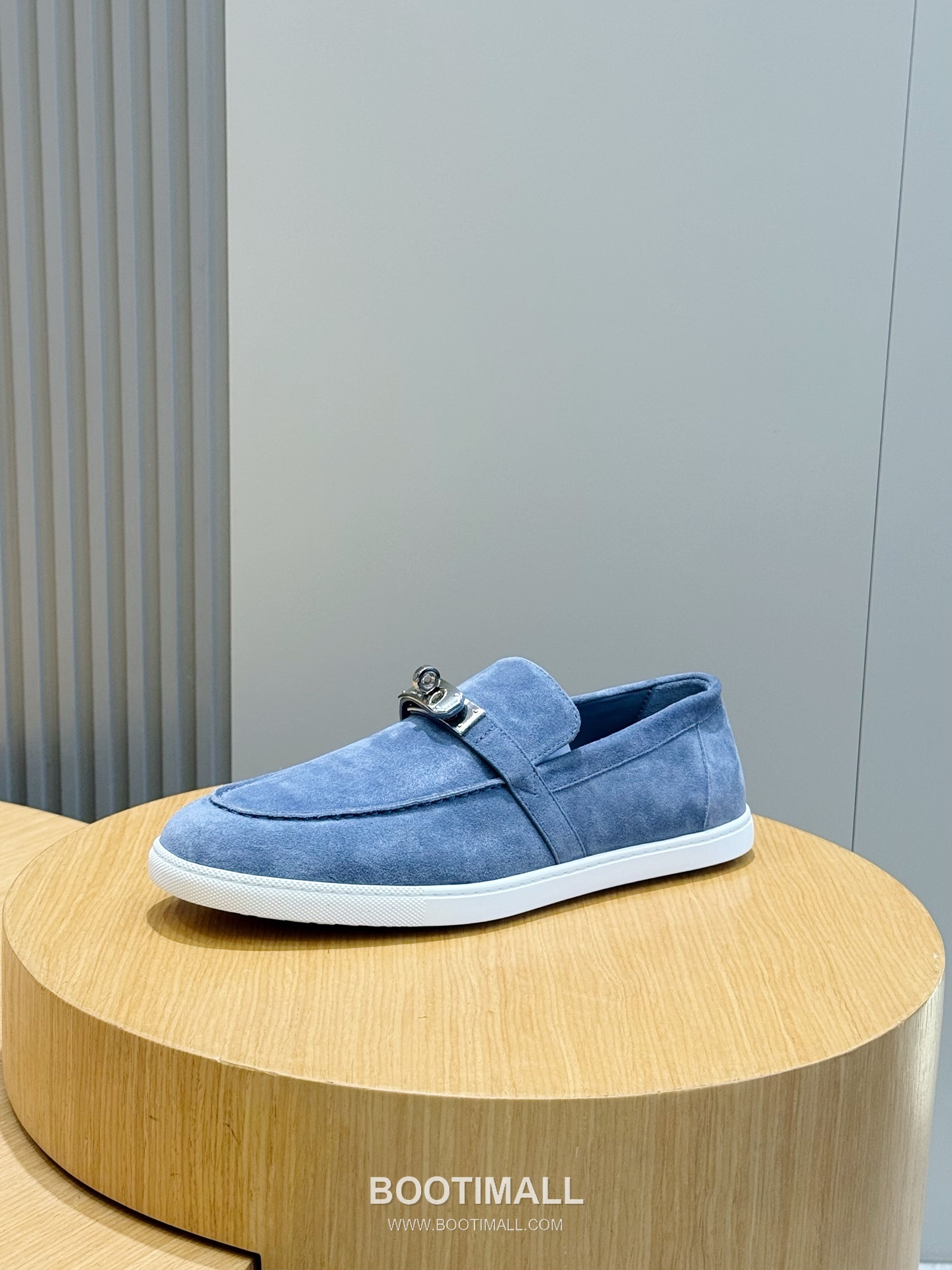 Hermes Like Loafer Calfskin Leather, Canvas Brown 에르메스 라이크 로퍼 송아지가죽, 캔버스 브라운 2