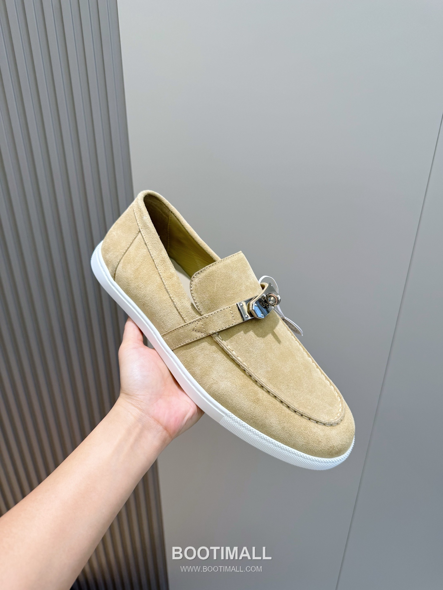Hermes Like Loafer Calfskin Leather, Canvas Brown 에르메스 라이크 로퍼 송아지가죽, 캔버스 브라운 5