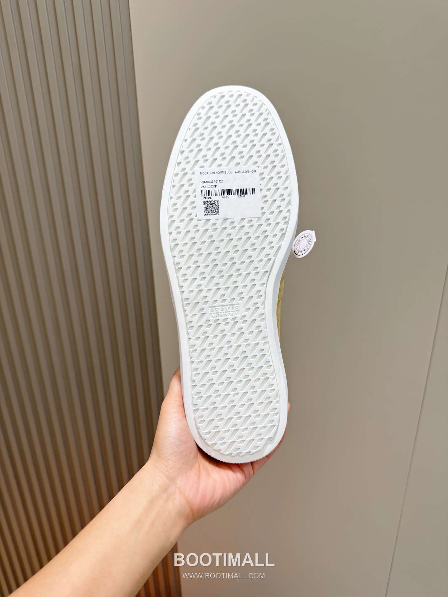 Hermes Like Loafer Calfskin Leather, Canvas Brown 에르메스 라이크 로퍼 송아지가죽, 캔버스 브라운 9