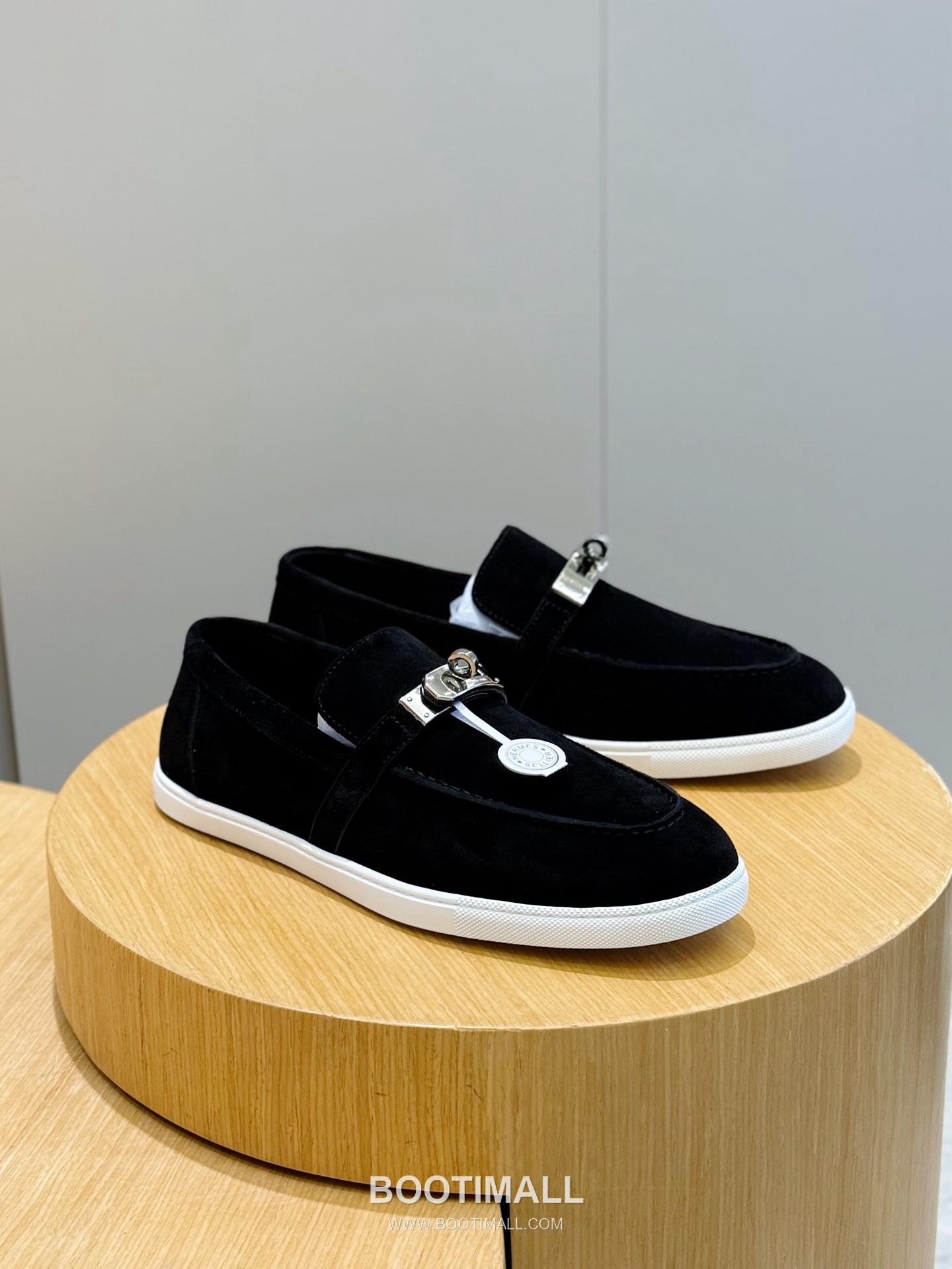 Hermes Like Loafer Calfskin Leather, Canvas Brown 에르메스 라이크 로퍼 송아지가죽, 캔버스 브라운 3