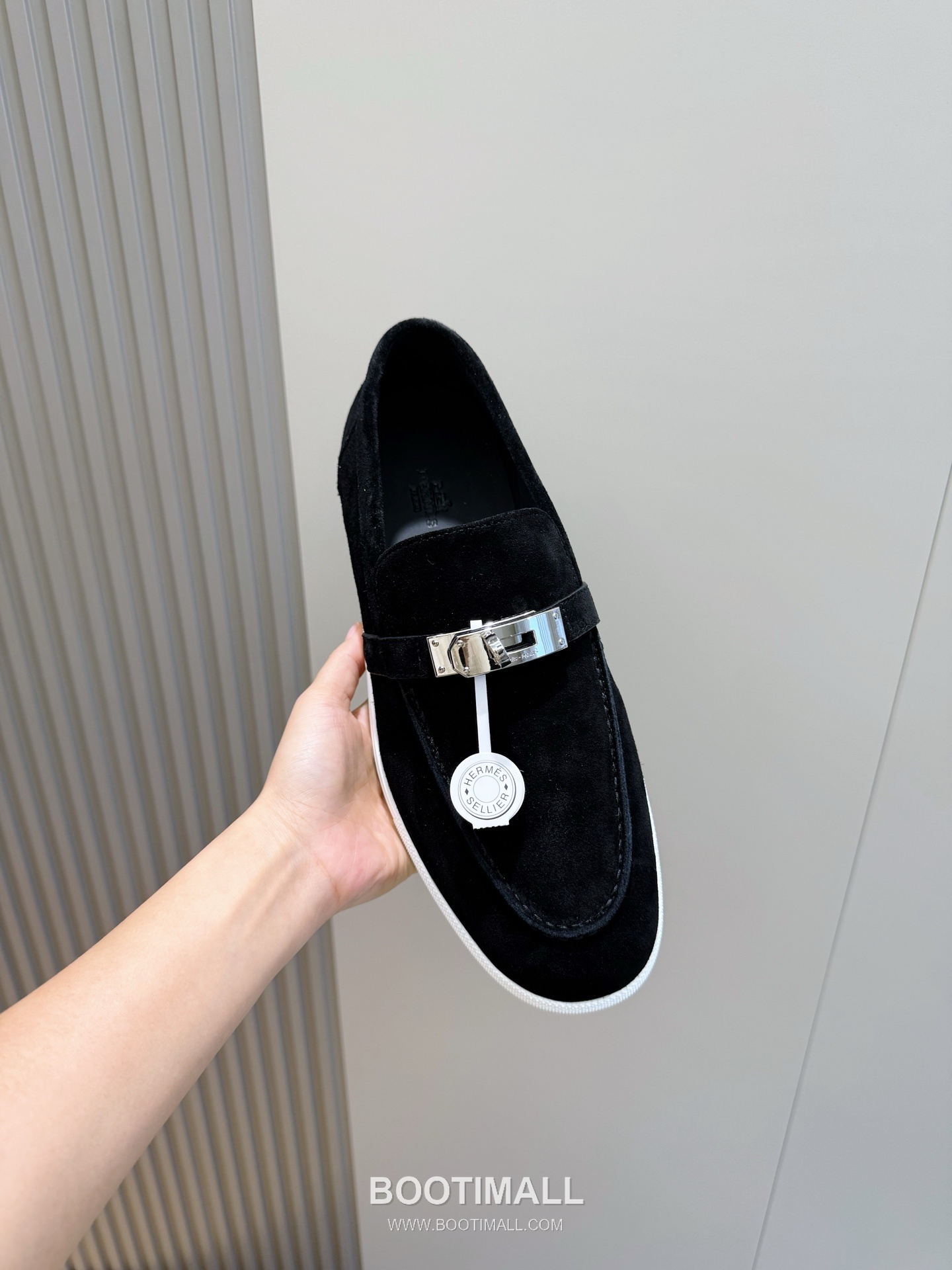 Hermes Like Loafer Calfskin Leather, Canvas Brown 에르메스 라이크 로퍼 송아지가죽, 캔버스 브라운 4