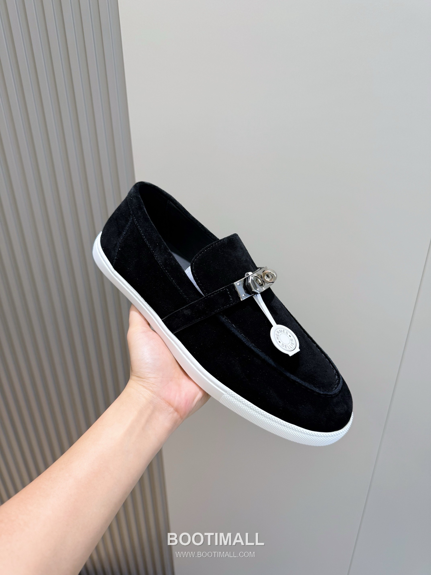 Hermes Like Loafer Calfskin Leather, Canvas Brown 에르메스 라이크 로퍼 송아지가죽, 캔버스 브라운 5