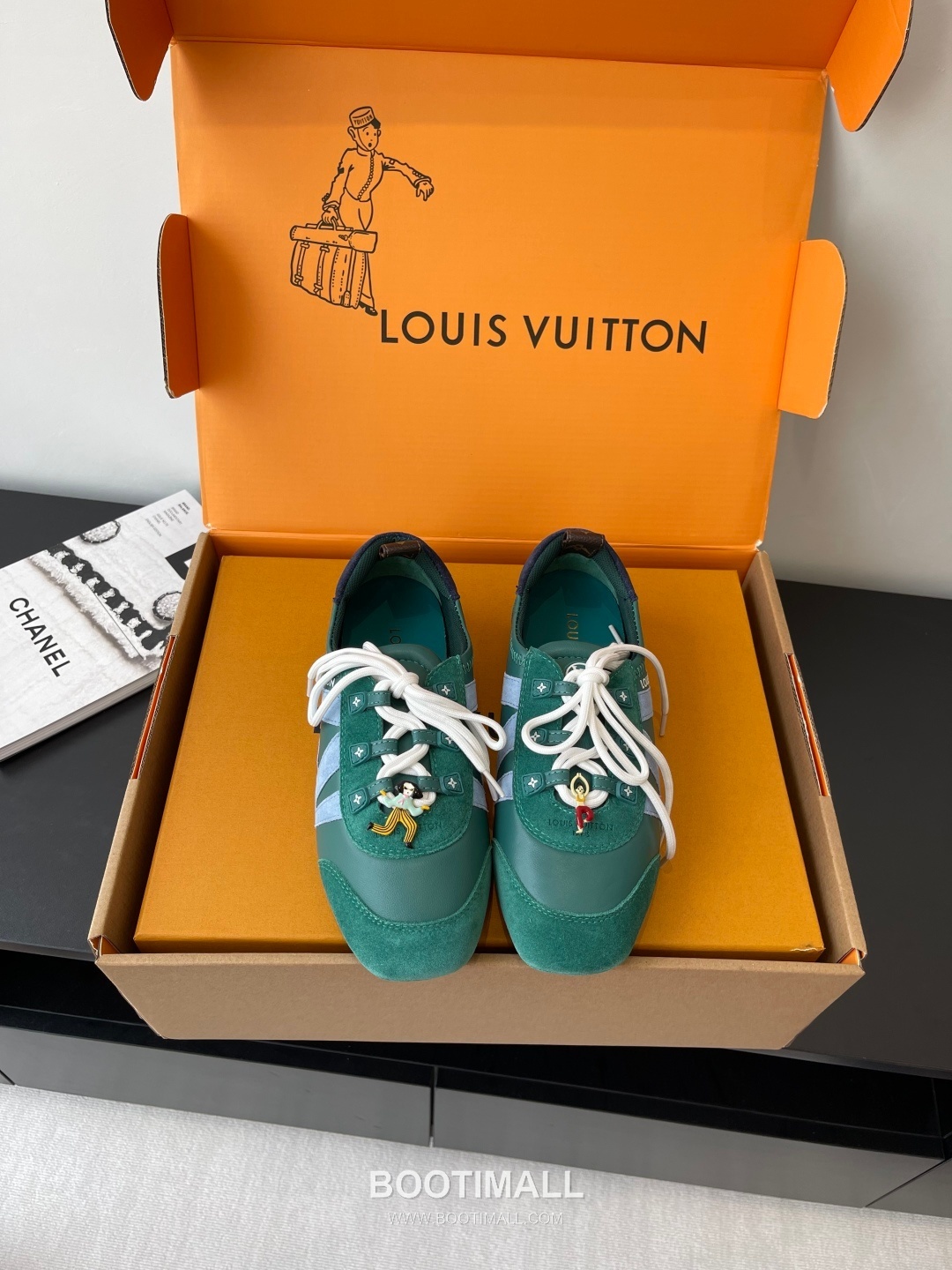 Louis Vuitton Sneakerina Ballet Sneaker Calf Suede Leather Brown Sneakers 루이비통 스니커리나 발레 스니커즈 송아지 스웨이드 가죽 브라운 1
