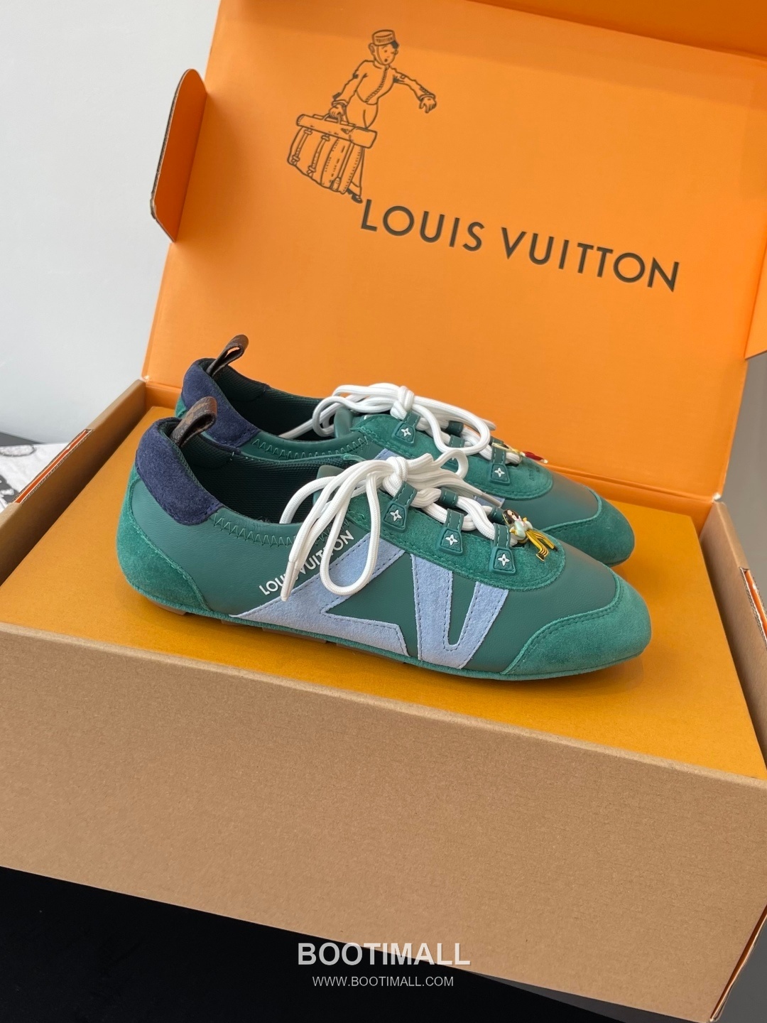 Louis Vuitton Sneakerina Ballet Sneaker Calf Suede Leather Brown Sneakers 루이비통 스니커리나 발레 스니커즈 송아지 스웨이드 가죽 브라운 2