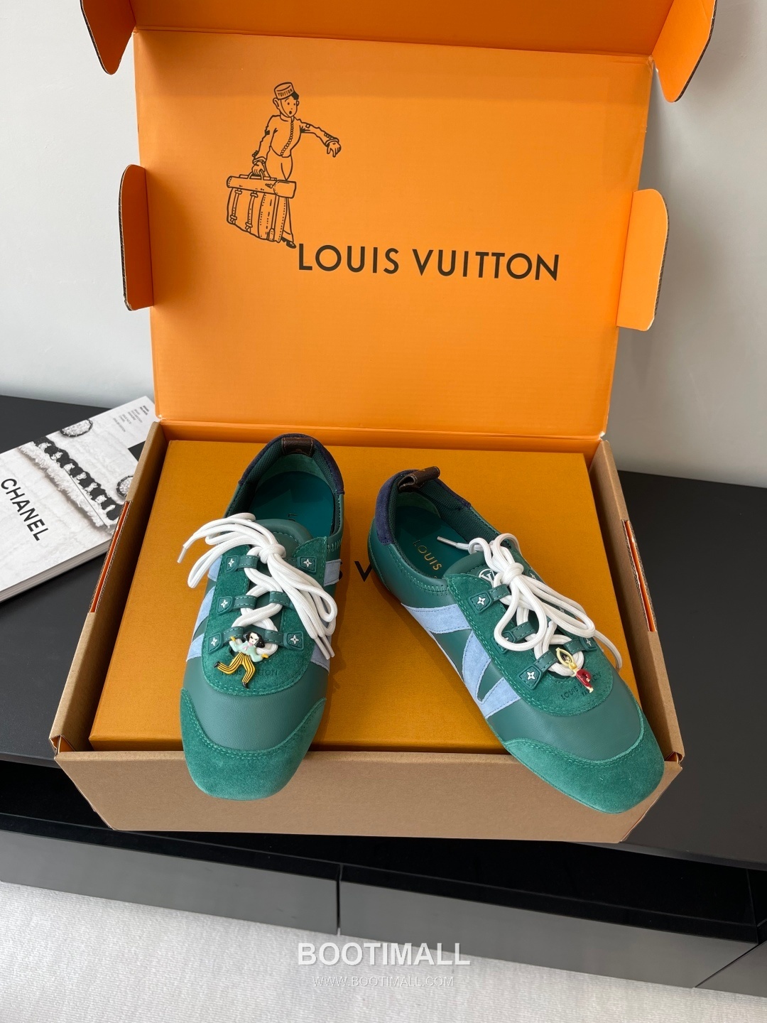 Louis Vuitton Sneakerina Ballet Sneaker Calf Suede Leather Brown Sneakers 루이비통 스니커리나 발레 스니커즈 송아지 스웨이드 가죽 브라운 3