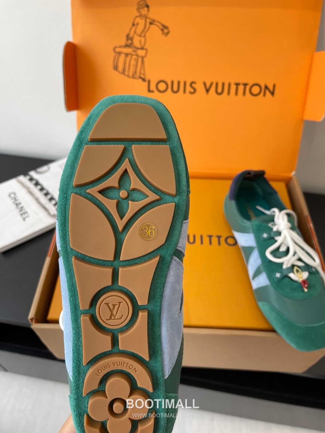 Louis Vuitton Sneakerina Ballet Sneaker Calf Suede Leather Brown Sneakers 루이비통 스니커리나 발레 스니커즈 송아지 스웨이드 가죽 브라운 5