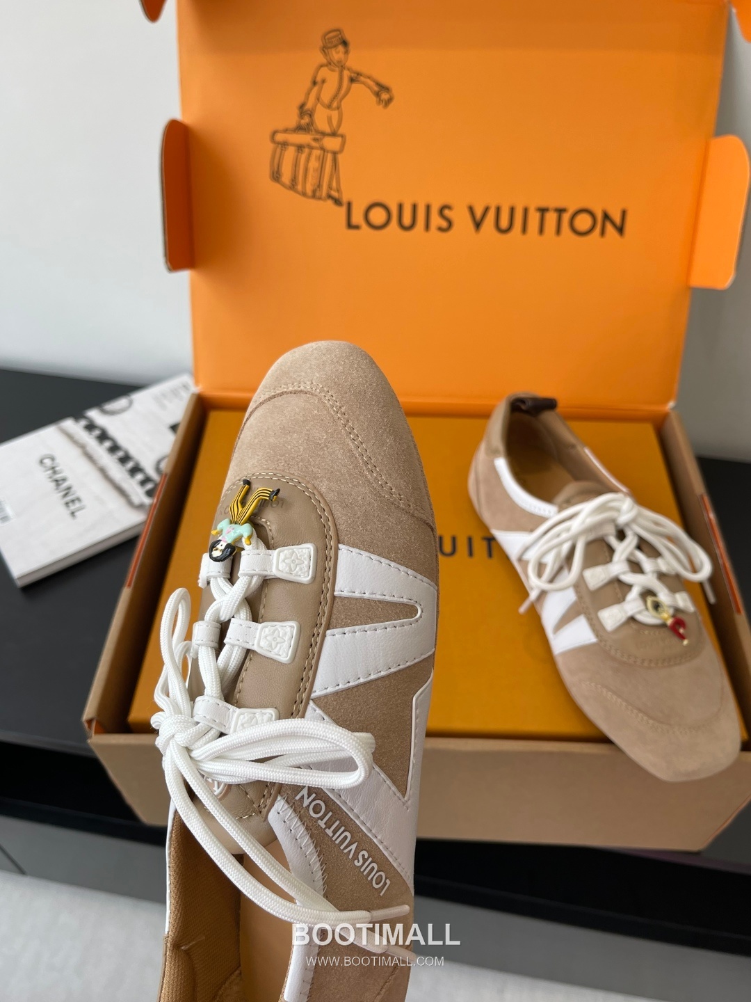 Louis Vuitton Sneakerina Ballet Sneaker Calf Suede Leather Brown Sneakers 루이비통 스니커리나 발레 스니커즈 송아지 스웨이드 가죽 브라운 7