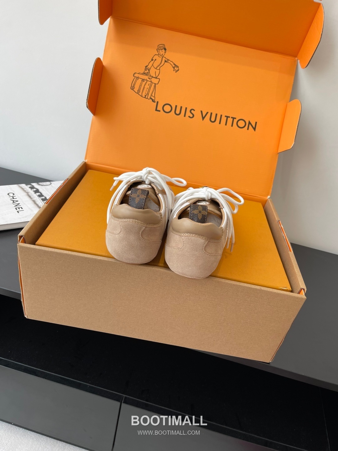 Louis Vuitton Sneakerina Ballet Sneaker Calf Suede Leather Brown Sneakers 루이비통 스니커리나 발레 스니커즈 송아지 스웨이드 가죽 브라운 8