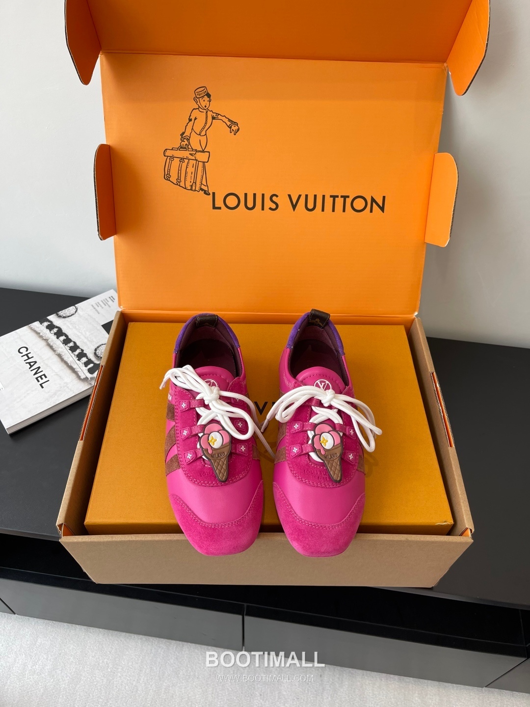 Louis Vuitton Sneakerina Ballet Sneaker Calf Suede Leather Brown Sneakers 루이비통 스니커리나 발레 스니커즈 송아지 스웨이드 가죽 브라운 1