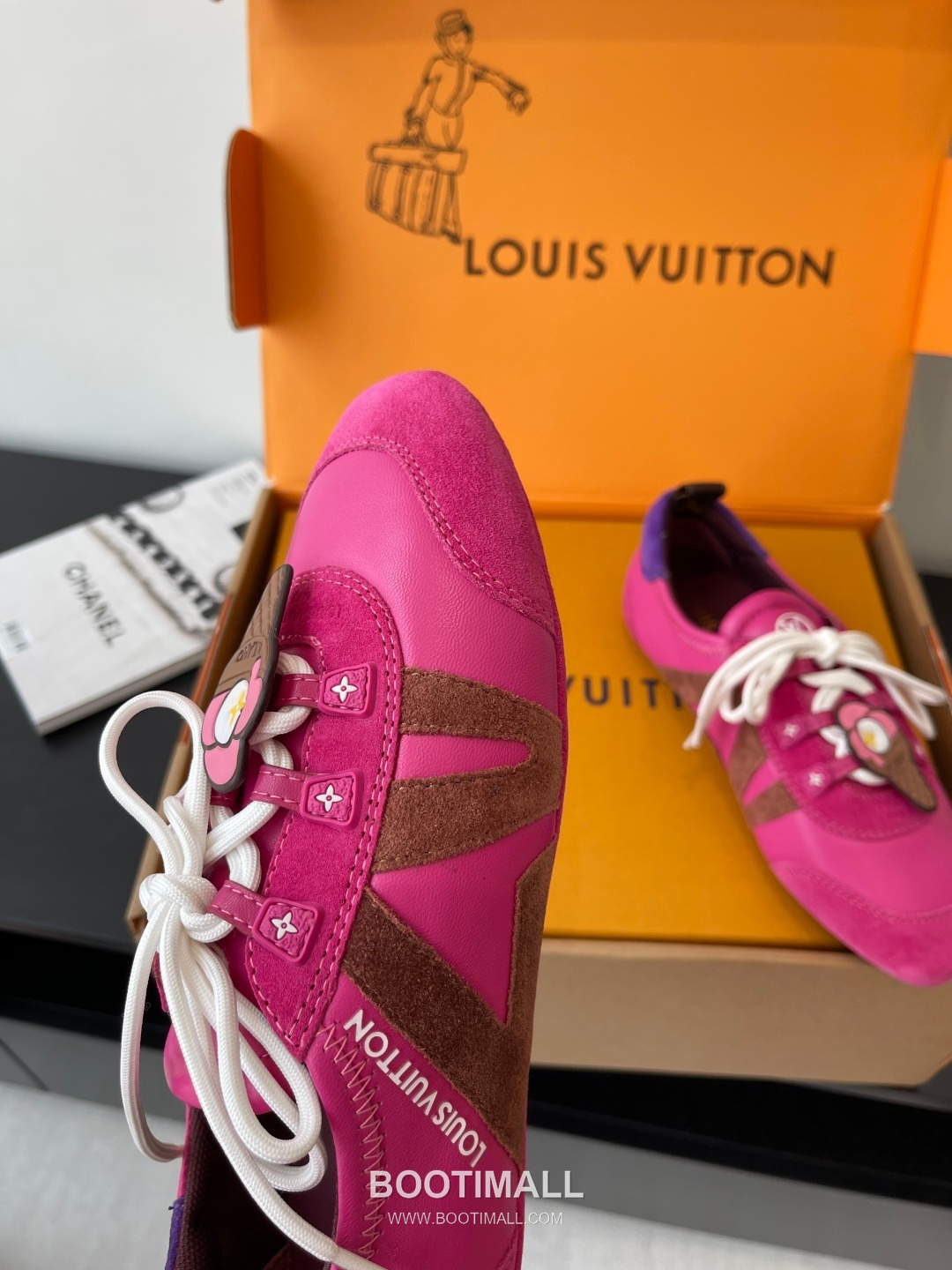 Louis Vuitton Sneakerina Ballet Sneaker Calf Suede Leather Brown Sneakers 루이비통 스니커리나 발레 스니커즈 송아지 스웨이드 가죽 브라운 7