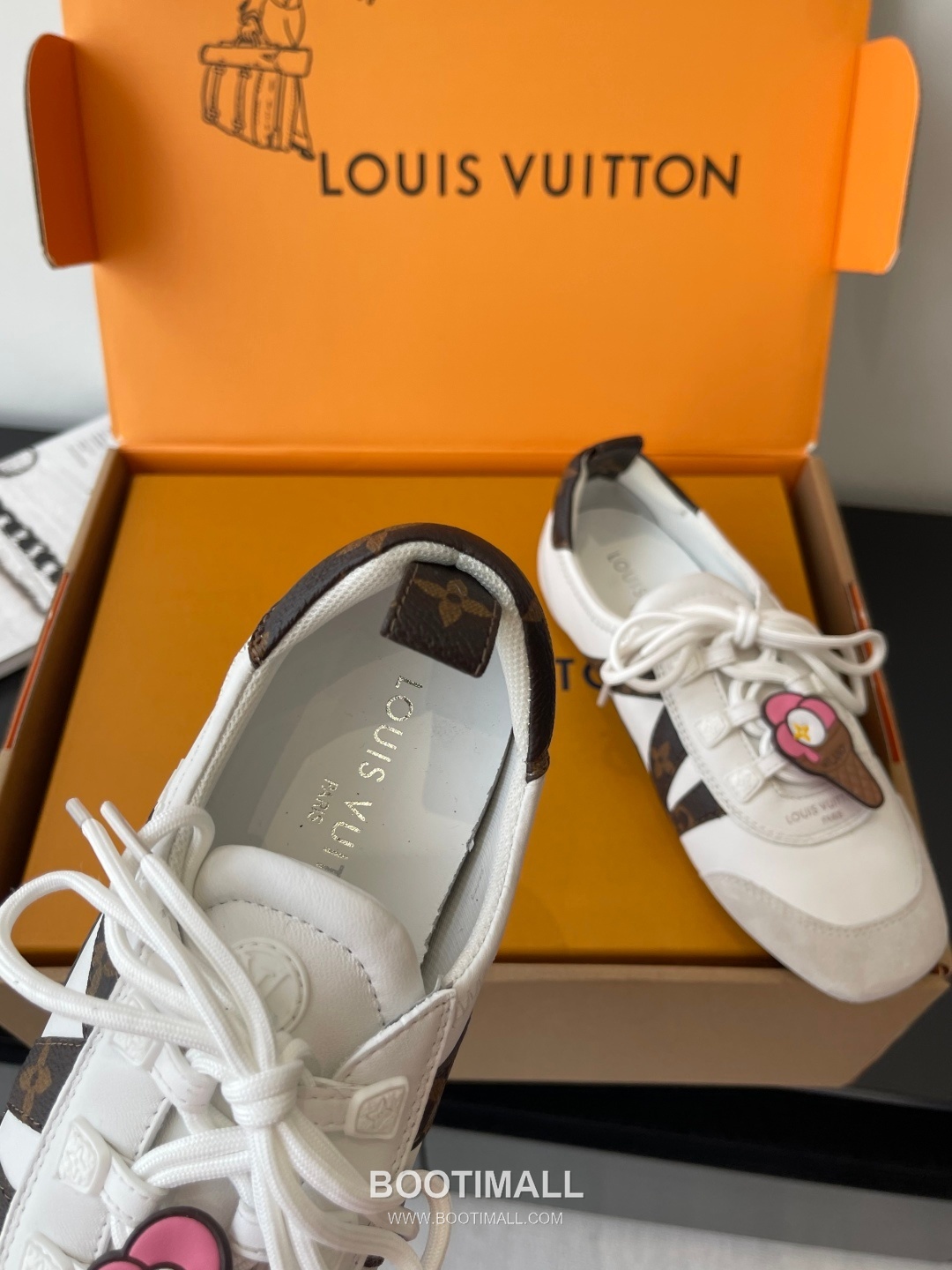 Louis Vuitton Sneakerina Ballet Sneaker Calf Suede Leather Brown Sneakers 루이비통 스니커리나 발레 스니커즈 송아지 스웨이드 가죽 브라운 4