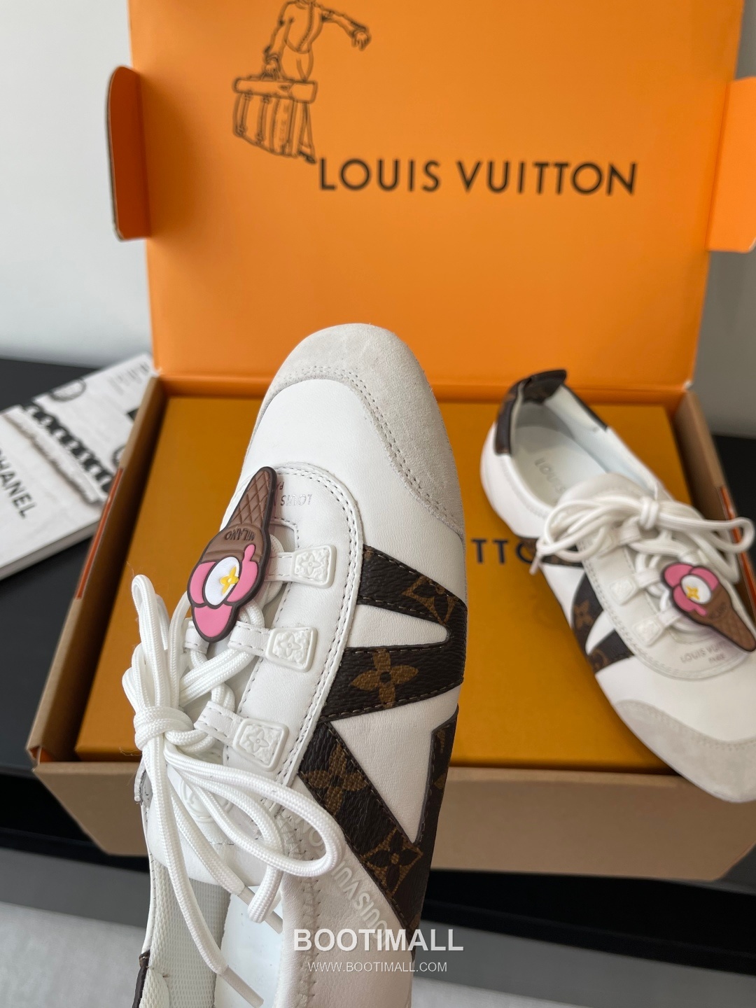Louis Vuitton Sneakerina Ballet Sneaker Calf Suede Leather Brown Sneakers 루이비통 스니커리나 발레 스니커즈 송아지 스웨이드 가죽 브라운 7