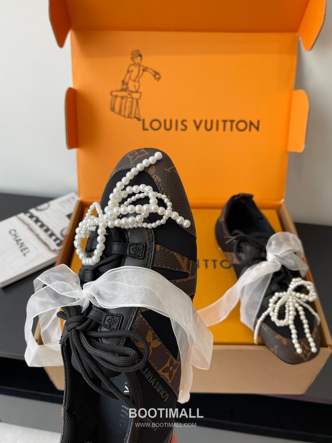 Louis Vuitton Sneakerina Ballet Sneaker Calf Suede Leather Brown Sneakers 루이비통 스니커리나 발레 스니커즈 송아지 스웨이드 가죽 브라운 7