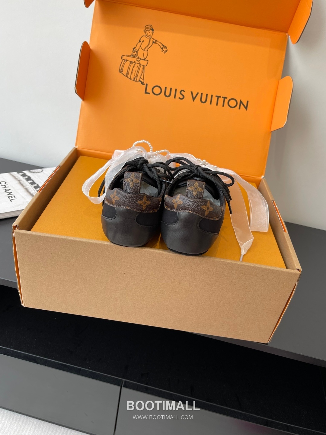 Louis Vuitton Sneakerina Ballet Sneaker Calf Suede Leather Brown Sneakers 루이비통 스니커리나 발레 스니커즈 송아지 스웨이드 가죽 브라운 8