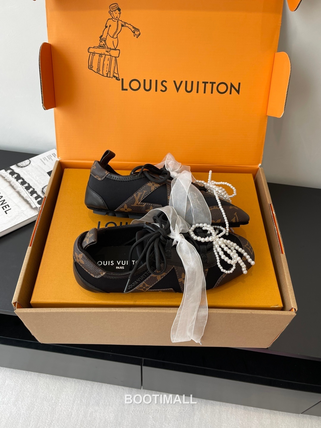 Louis Vuitton Sneakerina Ballet Sneaker Calf Suede Leather Brown Sneakers 루이비통 스니커리나 발레 스니커즈 송아지 스웨이드 가죽 브라운 9