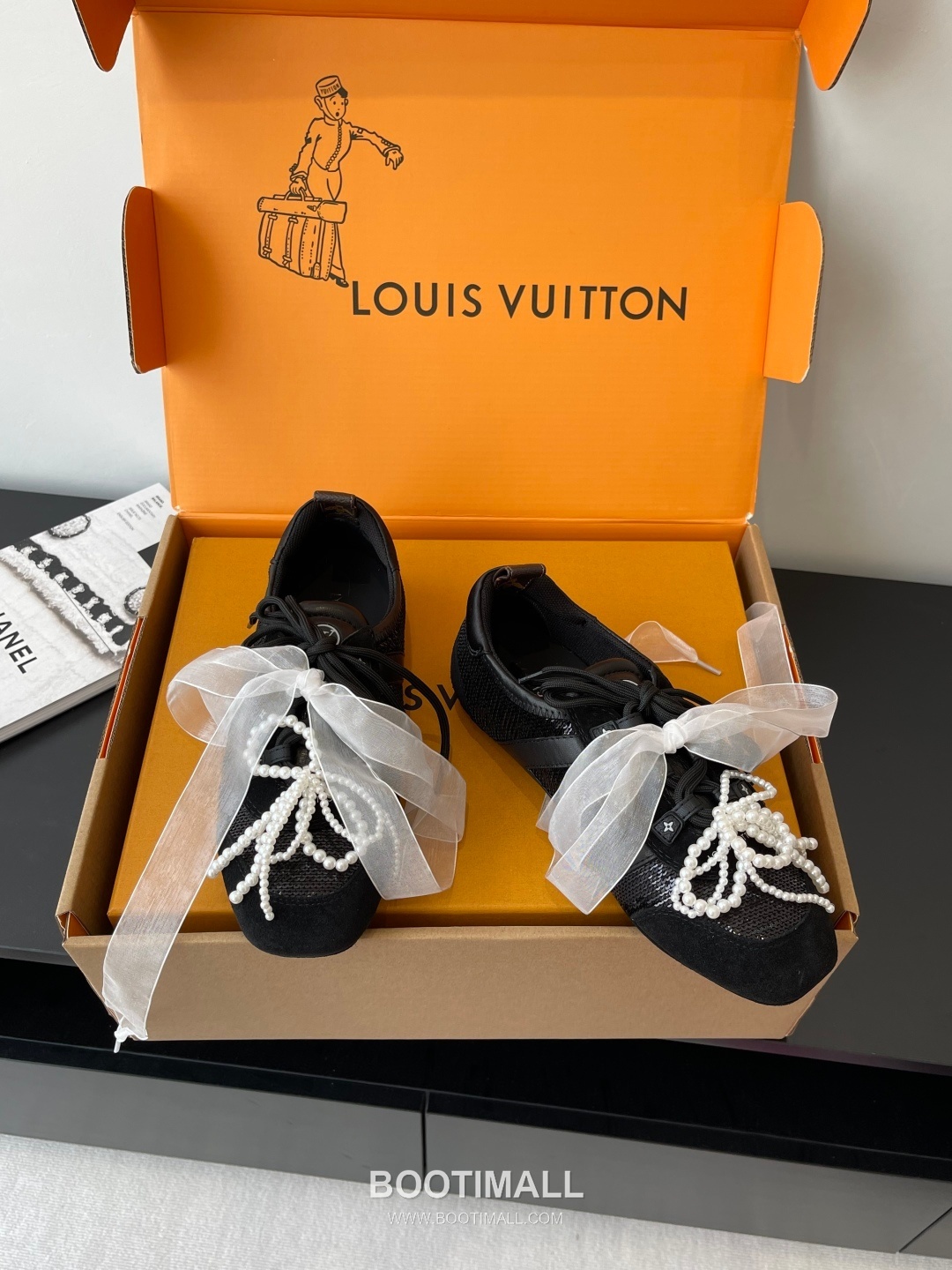 Louis Vuitton Sneakerina Ballet Sneaker Calf Suede Leather Brown Sneakers 루이비통 스니커리나 발레 스니커즈 송아지 스웨이드 가죽 브라운 3
