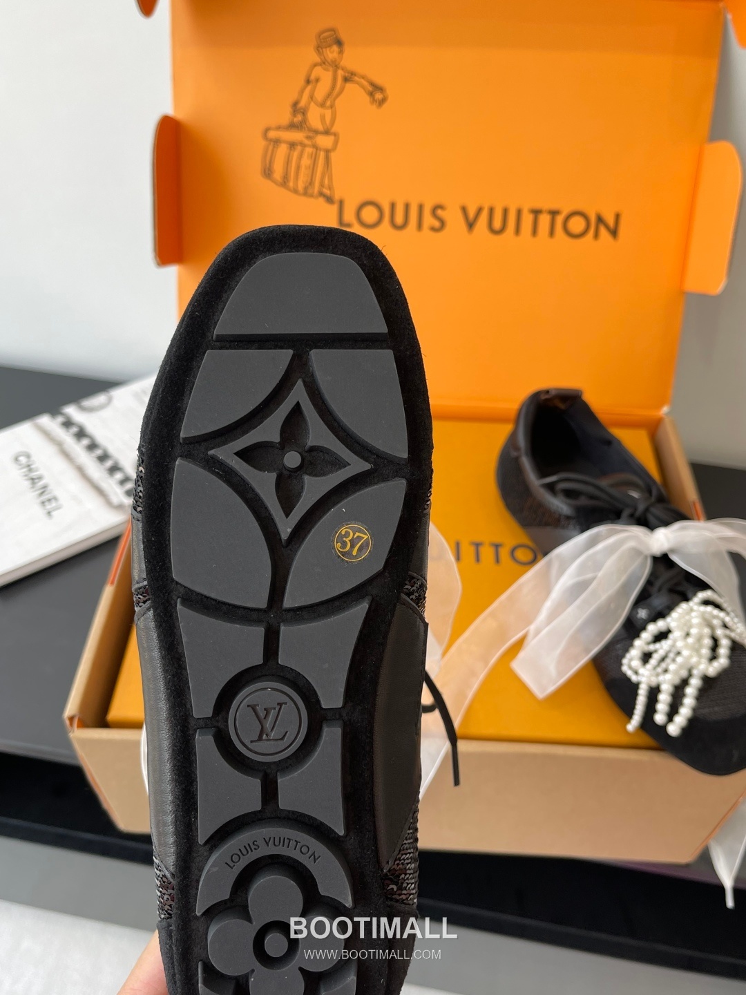 Louis Vuitton Sneakerina Ballet Sneaker Calf Suede Leather Brown Sneakers 루이비통 스니커리나 발레 스니커즈 송아지 스웨이드 가죽 브라운 5