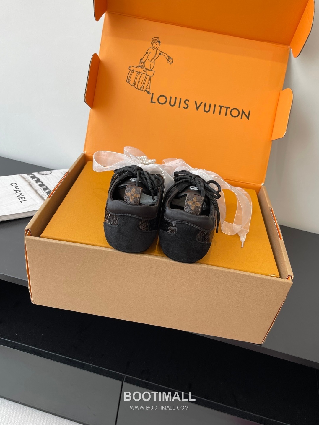 Louis Vuitton Sneakerina Ballet Sneaker Calf Suede Leather Brown Sneakers 루이비통 스니커리나 발레 스니커즈 송아지 스웨이드 가죽 브라운 8