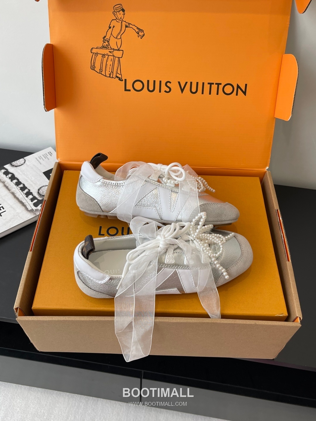 Louis Vuitton Sneakerina Ballet Sneaker Calf Suede Leather Brown Sneakers 루이비통 스니커리나 발레 스니커즈 송아지 스웨이드 가죽 브라운 9