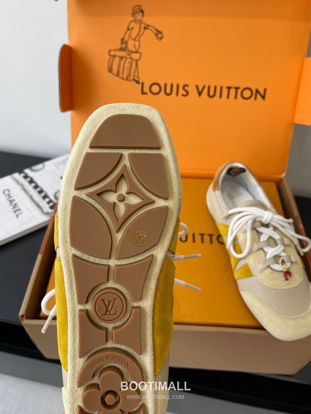 Louis Vuitton Sneakerina Ballet Sneaker Calf Suede Leather Brown Sneakers 루이비통 스니커리나 발레 스니커즈 송아지 스웨이드 가죽 브라운 5