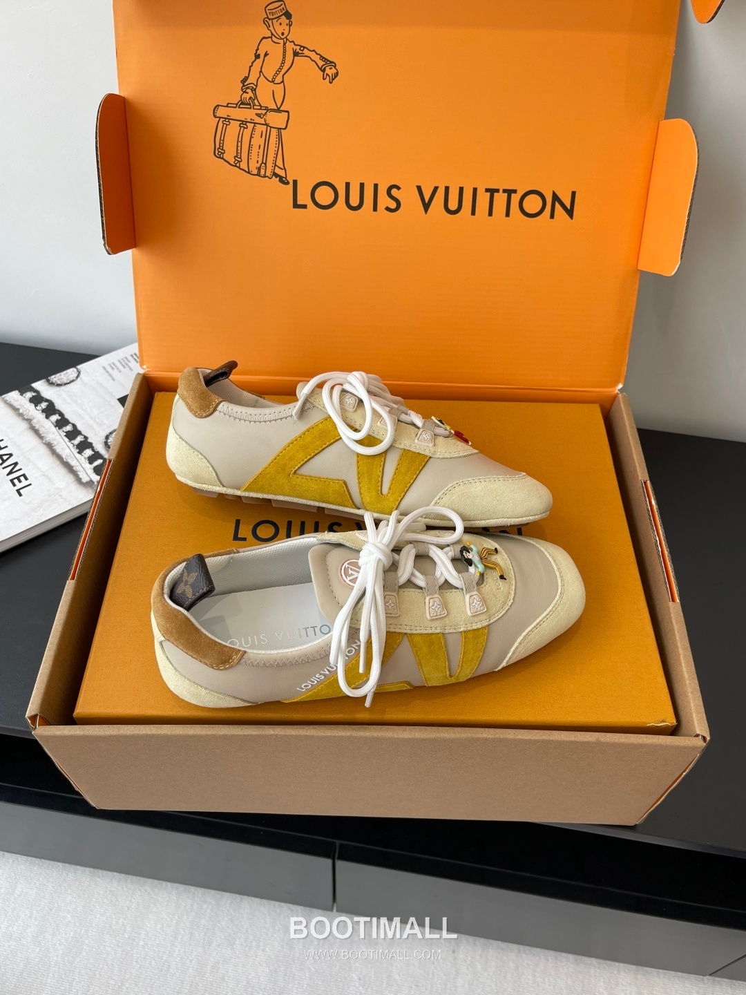 Louis Vuitton Sneakerina Ballet Sneaker Calf Suede Leather Brown Sneakers 루이비통 스니커리나 발레 스니커즈 송아지 스웨이드 가죽 브라운 9