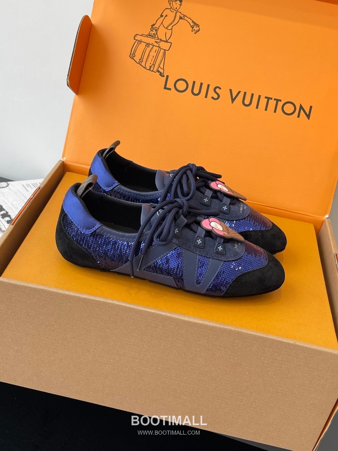 Louis Vuitton Sneakerina Ballet Sneaker Calf Suede Leather Brown Sneakers 루이비통 스니커리나 발레 스니커즈 송아지 스웨이드 가죽 브라운 2