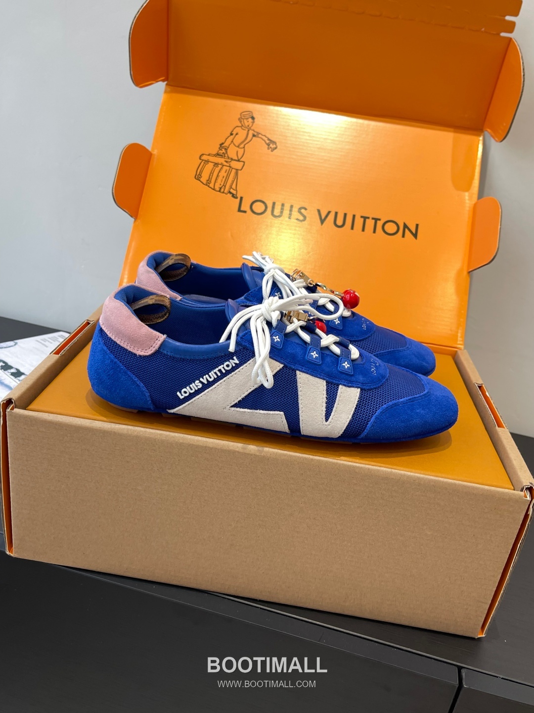 Louis Vuitton Sneakerina Ballet Trainer Calfskin Suede Pink Sneakers 루이비통 스니커리나 발레 트레이너 송아지 가죽 스웨이드 핑크 스니커즈 2