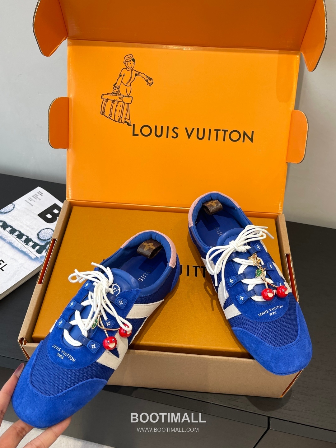 Louis Vuitton Sneakerina Ballet Trainer Calfskin Suede Pink Sneakers 루이비통 스니커리나 발레 트레이너 송아지 가죽 스웨이드 핑크 스니커즈 3