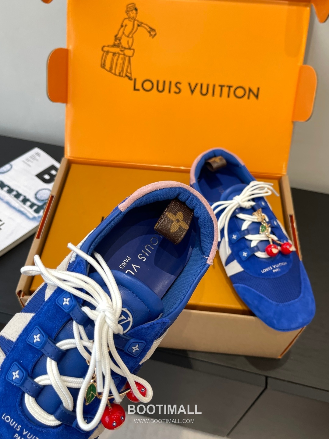 Louis Vuitton Sneakerina Ballet Trainer Calfskin Suede Pink Sneakers 루이비통 스니커리나 발레 트레이너 송아지 가죽 스웨이드 핑크 스니커즈 4