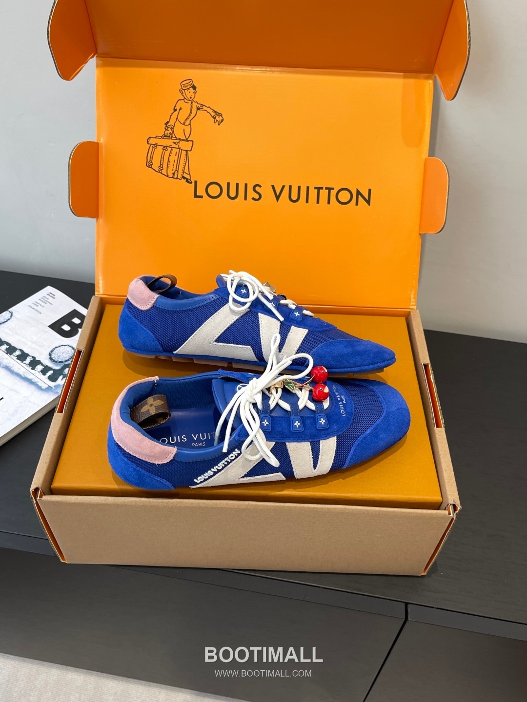 Louis Vuitton Sneakerina Ballet Trainer Calfskin Suede Pink Sneakers 루이비통 스니커리나 발레 트레이너 송아지 가죽 스웨이드 핑크 스니커즈 9