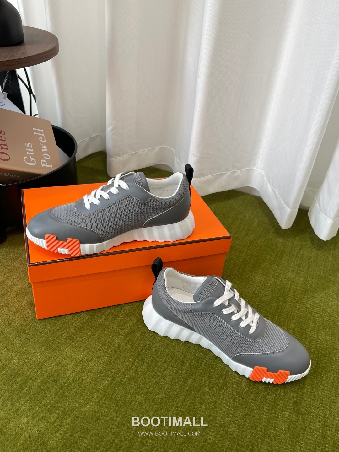 Hermes Classic Chunky Sneaker Tech Canvas, Suede Goat Leather Black Sneakers 에르메스 클래식 청키 스니커즈 고기능성 캔버스, 스웨이드 산양가죽 블랙 6