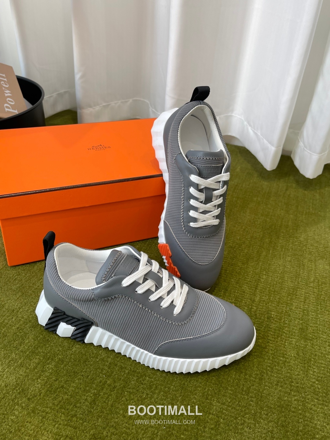 Hermes Classic Chunky Sneaker Tech Canvas, Suede Goat Leather Black Sneakers 에르메스 클래식 청키 스니커즈 고기능성 캔버스, 스웨이드 산양가죽 블랙 9