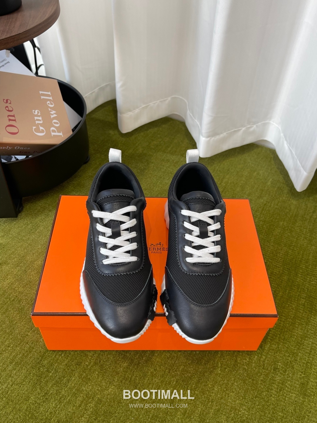 Hermes Classic Chunky Sneaker Tech Canvas, Suede Goat Leather Black Sneakers 에르메스 클래식 청키 스니커즈 고기능성 캔버스, 스웨이드 산양가죽 블랙 1