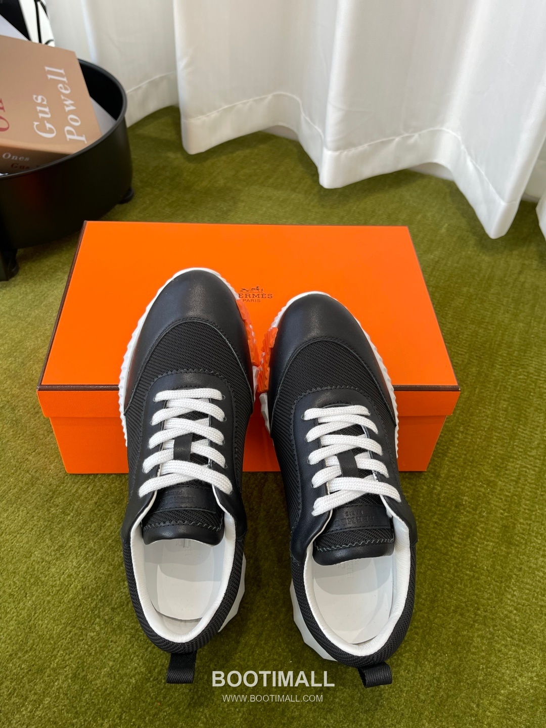 Hermes Classic Chunky Sneaker Tech Canvas, Suede Goat Leather Black Sneakers 에르메스 클래식 청키 스니커즈 고기능성 캔버스, 스웨이드 산양가죽 블랙 7