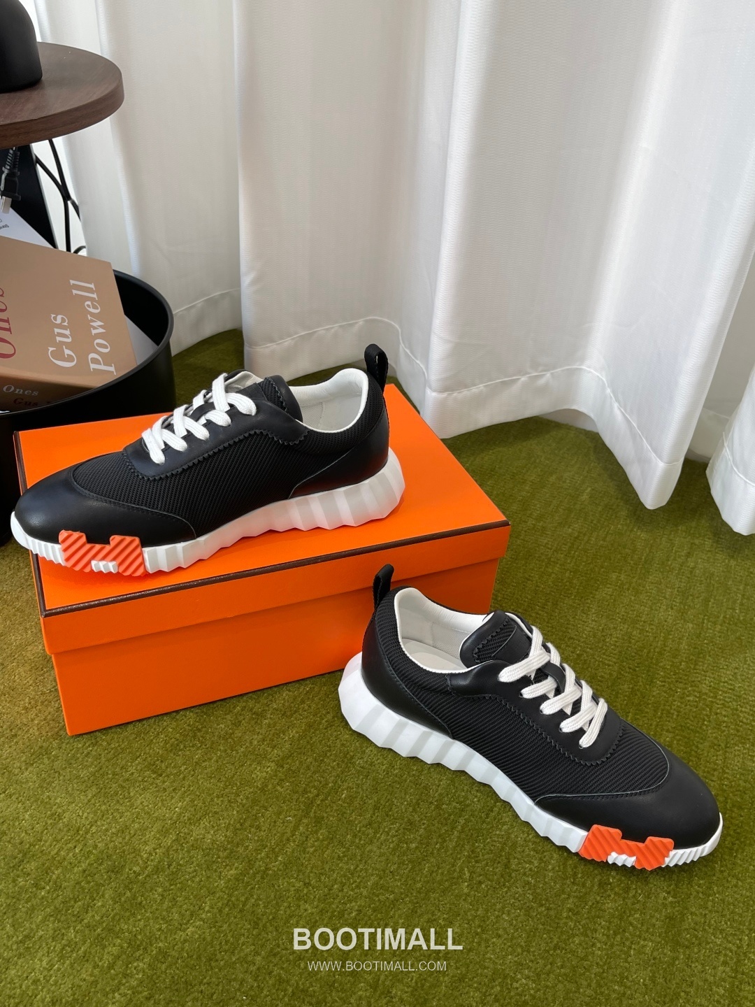 Hermes Classic Chunky Sneaker Tech Canvas, Suede Goat Leather Black Sneakers 에르메스 클래식 청키 스니커즈 고기능성 캔버스, 스웨이드 산양가죽 블랙 9