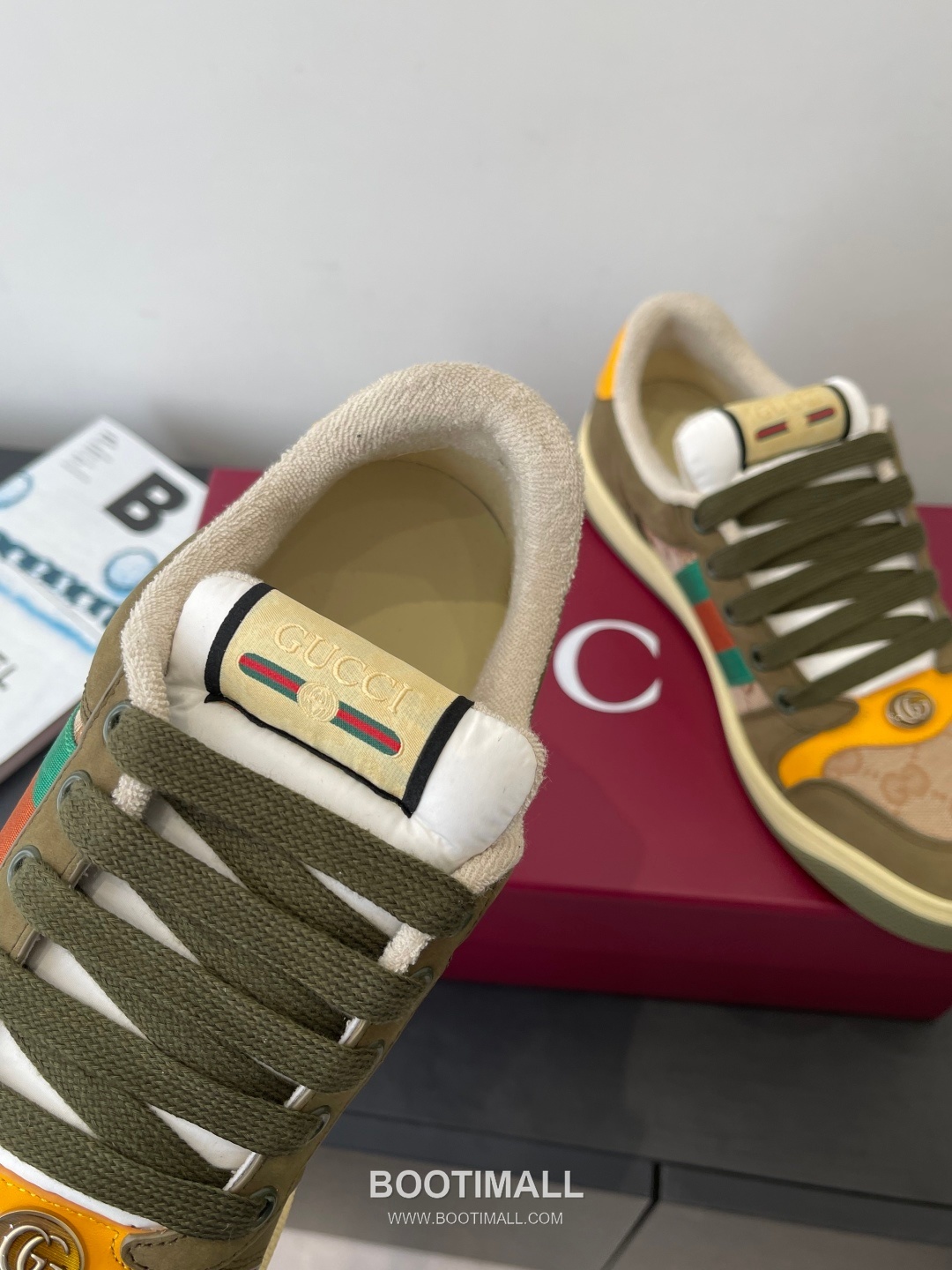 Gucci Dirty Sneaker Calfskin Leather White Sneakers 구찌 더티 스니커즈 송아지가죽 화이트 4