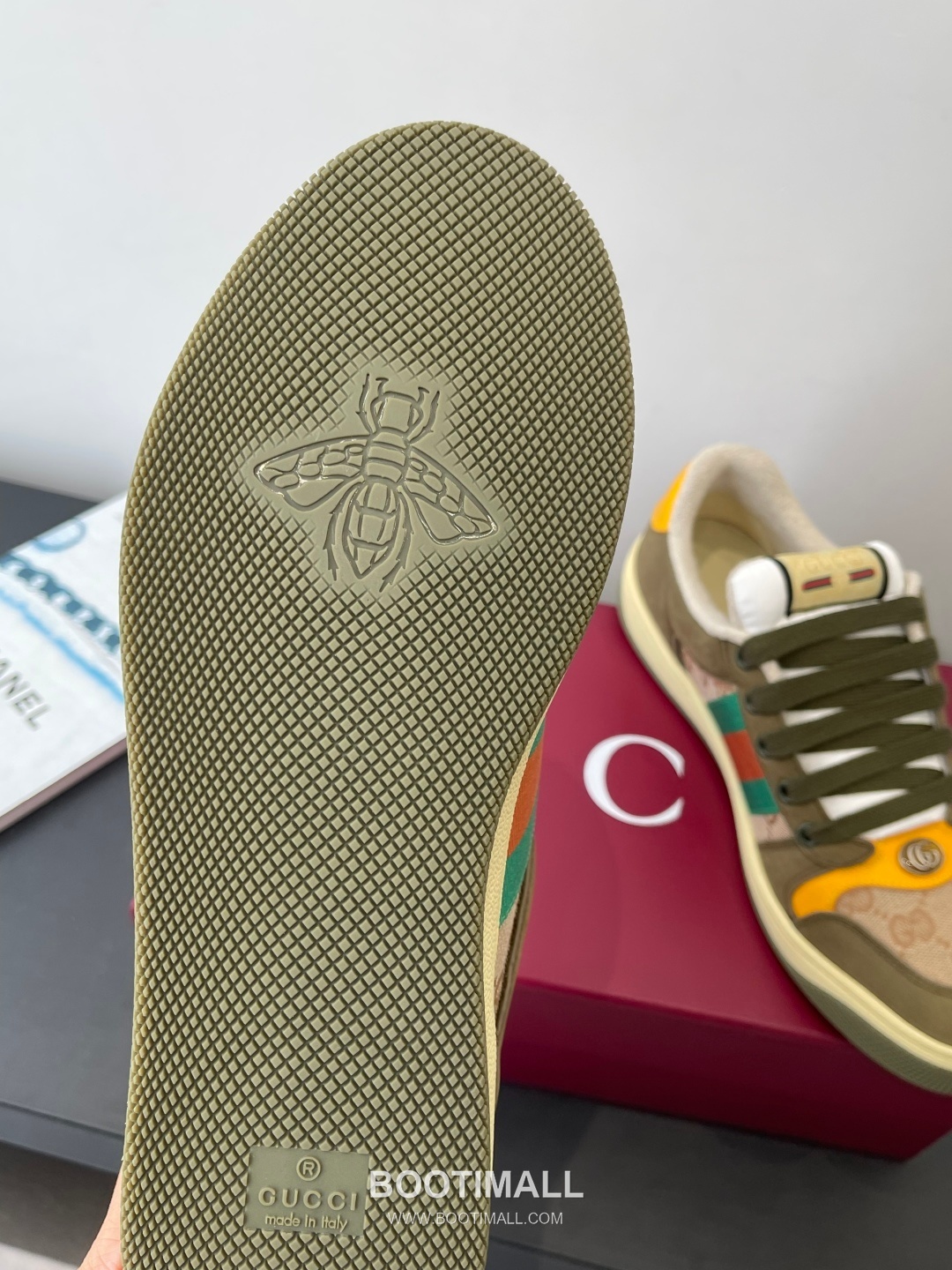 Gucci Dirty Sneaker Calfskin Leather White Sneakers 구찌 더티 스니커즈 송아지가죽 화이트 5