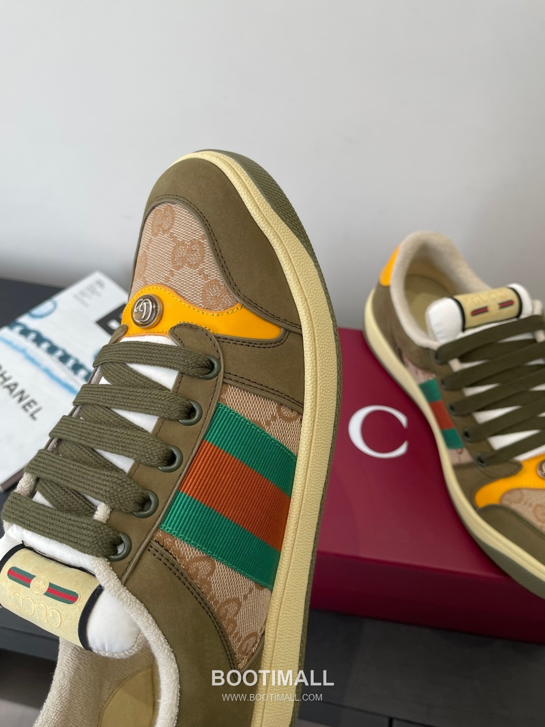 Gucci Dirty Sneaker Calfskin Leather White Sneakers 구찌 더티 스니커즈 송아지가죽 화이트 6