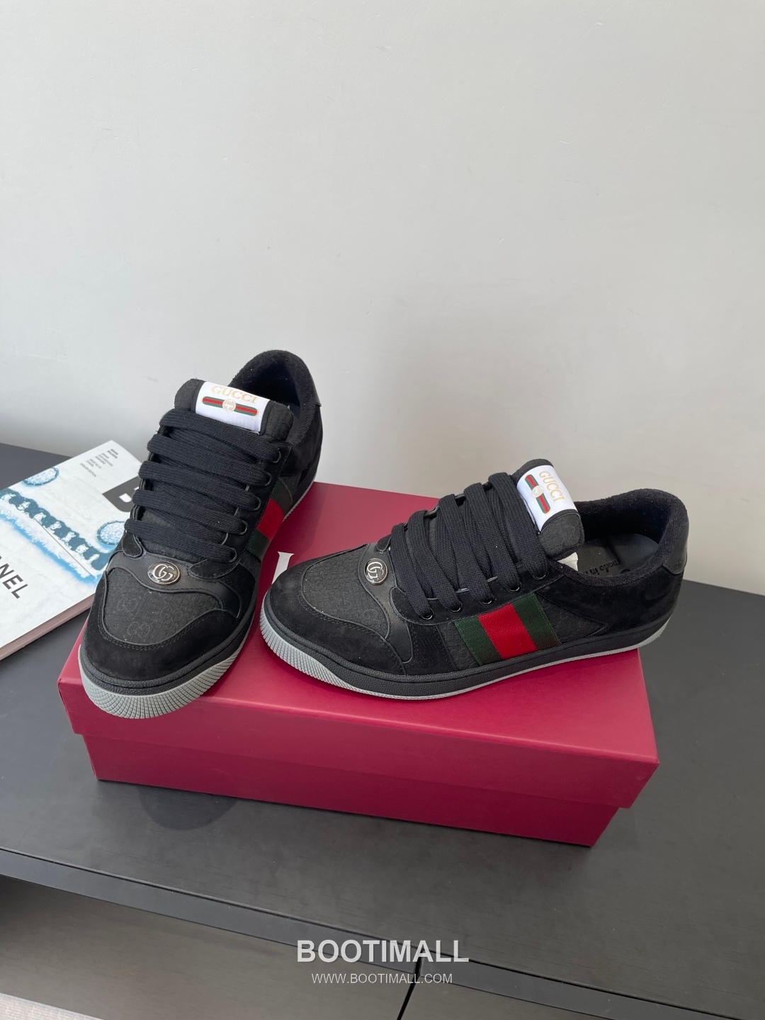 Gucci Dirty Sneaker Calfskin Leather White Sneakers 구찌 더티 스니커즈 송아지가죽 화이트 9