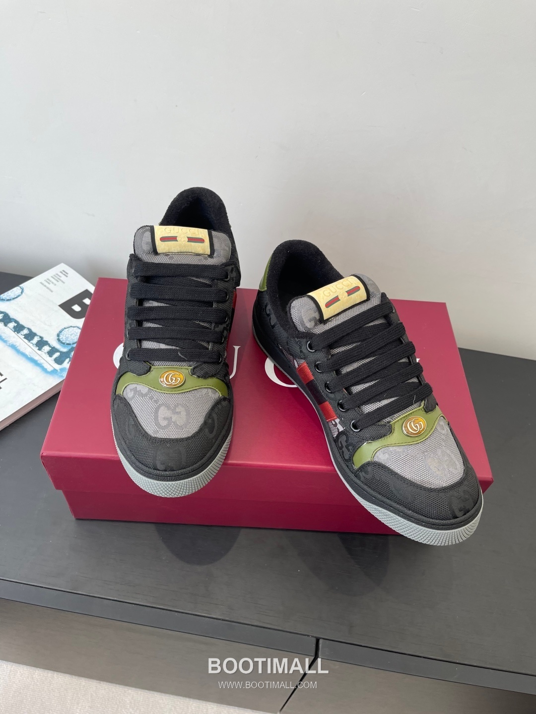 Gucci Dirty Sneaker Calfskin Leather White Sneakers 구찌 더티 스니커즈 송아지가죽 화이트 9