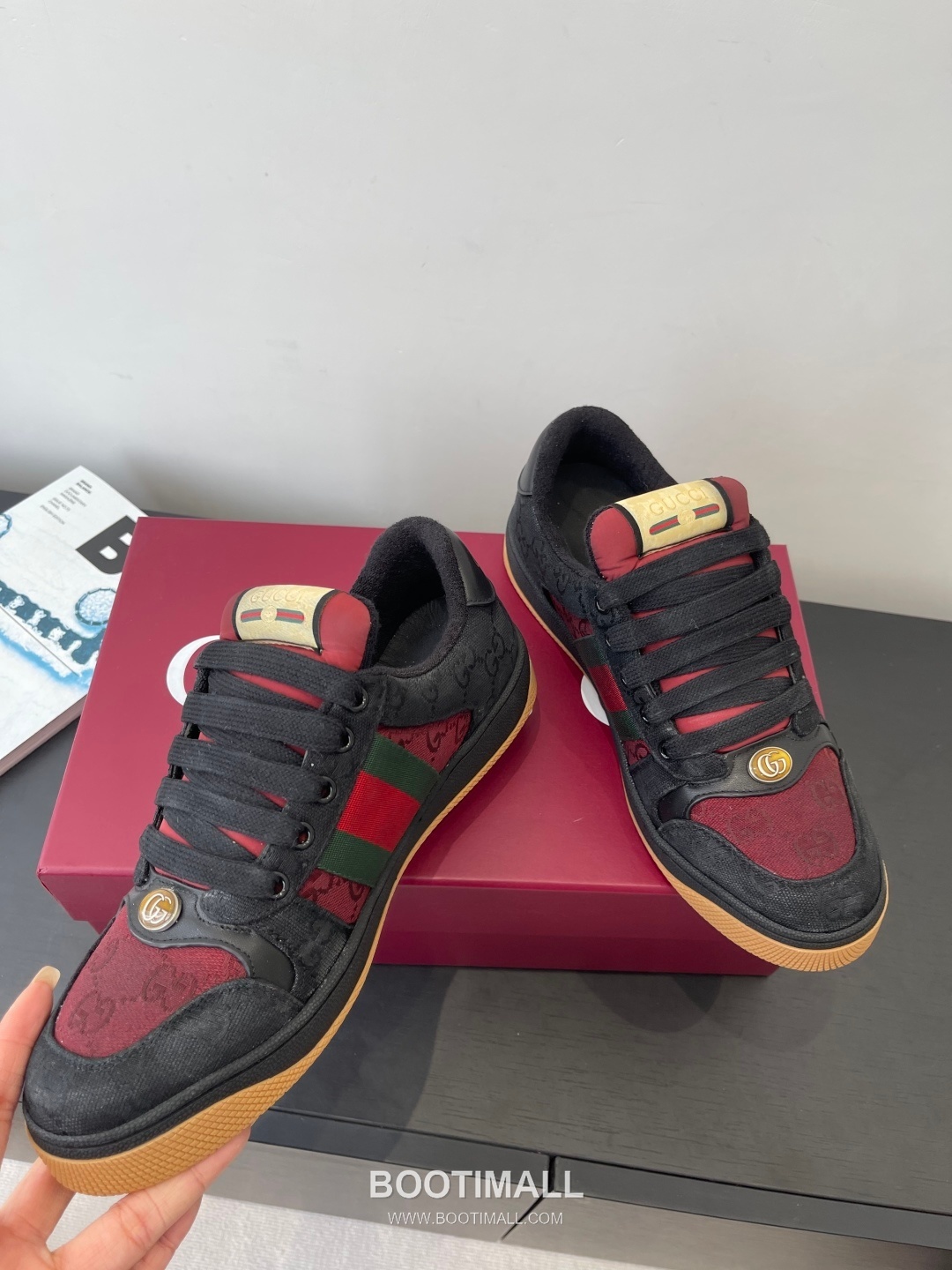 Gucci Dirty Sneaker Calfskin Leather White Sneakers 구찌 더티 스니커즈 송아지가죽 화이트 3