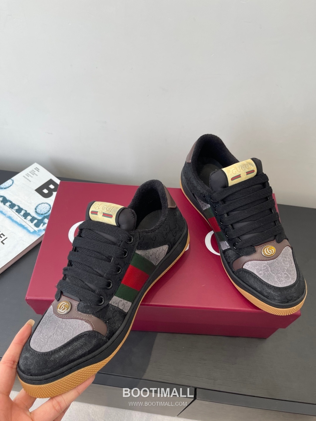 Gucci Dirty Sneaker Calfskin Leather White Sneakers 구찌 더티 스니커즈 송아지가죽 화이트 3