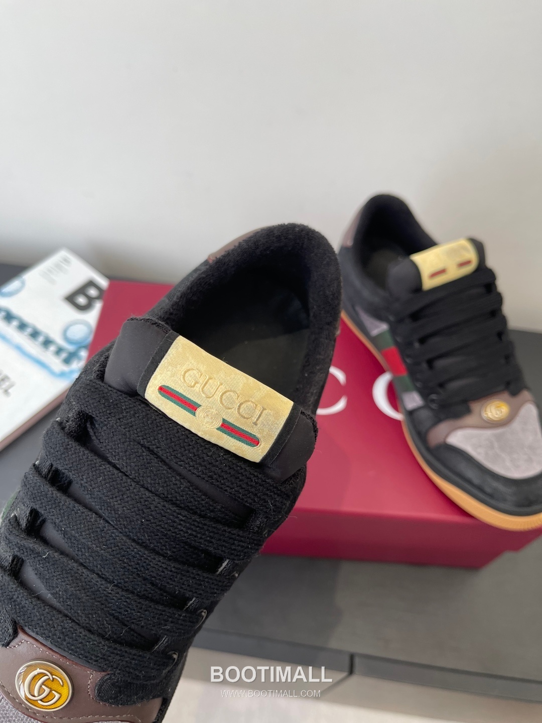 Gucci Dirty Sneaker Calfskin Leather White Sneakers 구찌 더티 스니커즈 송아지가죽 화이트 4