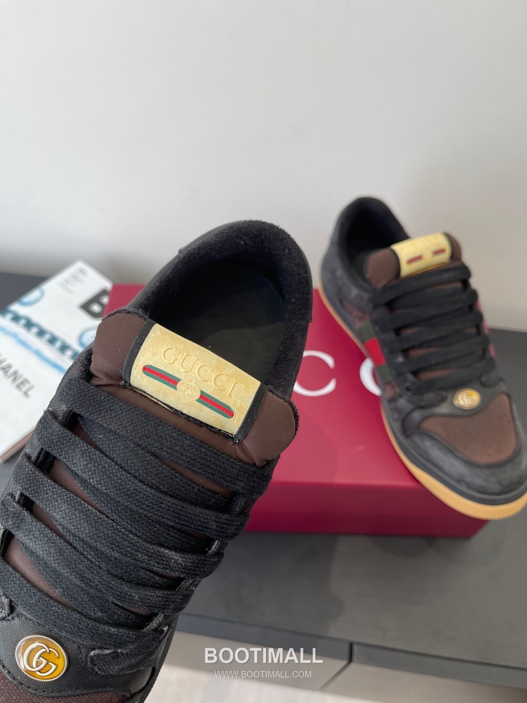 Gucci Dirty Sneaker Calfskin Leather White Sneakers 구찌 더티 스니커즈 송아지가죽 화이트 4