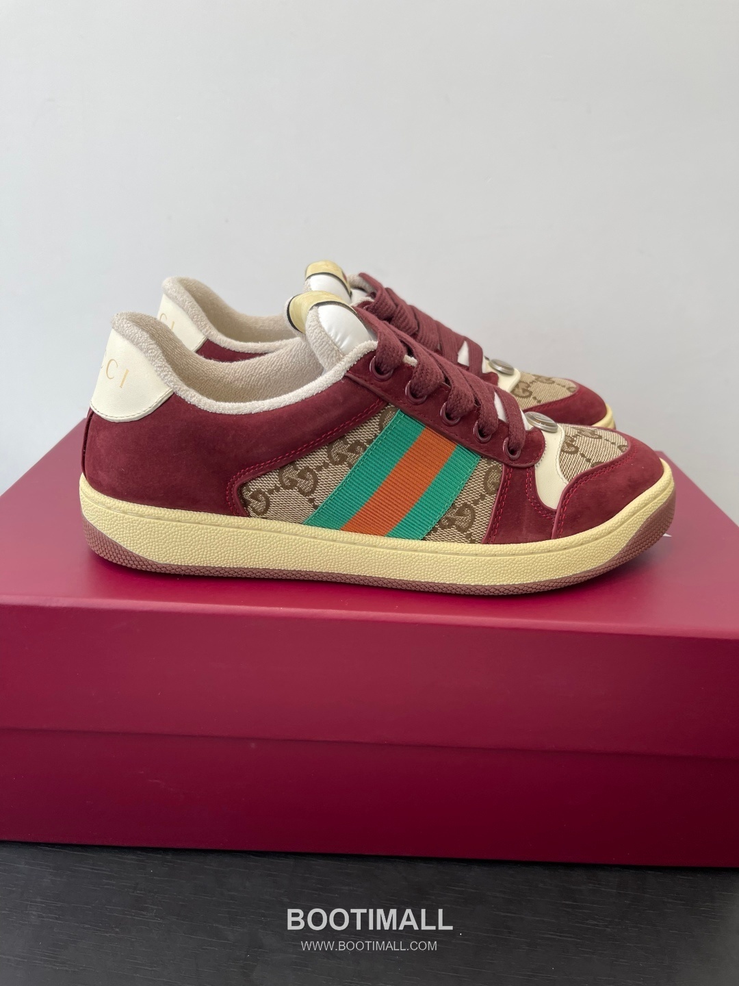 Gucci Dirty Sneaker Calfskin Leather White Sneakers 구찌 더티 스니커즈 송아지가죽 화이트 2