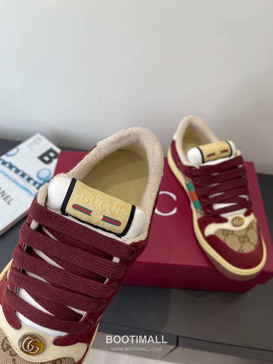 Gucci Dirty Sneaker Calfskin Leather White Sneakers 구찌 더티 스니커즈 송아지가죽 화이트 4