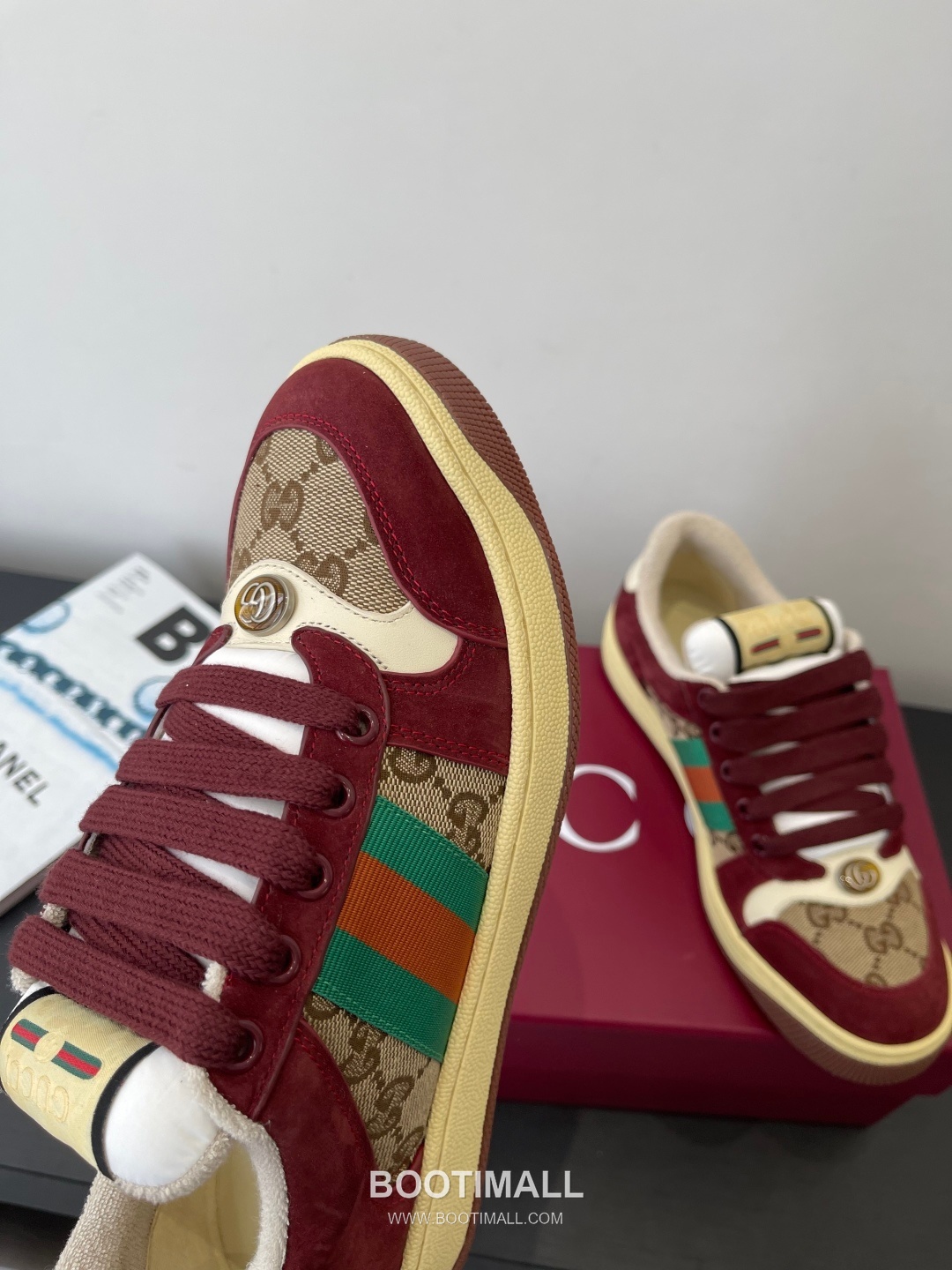 Gucci Dirty Sneaker Calfskin Leather White Sneakers 구찌 더티 스니커즈 송아지가죽 화이트 6