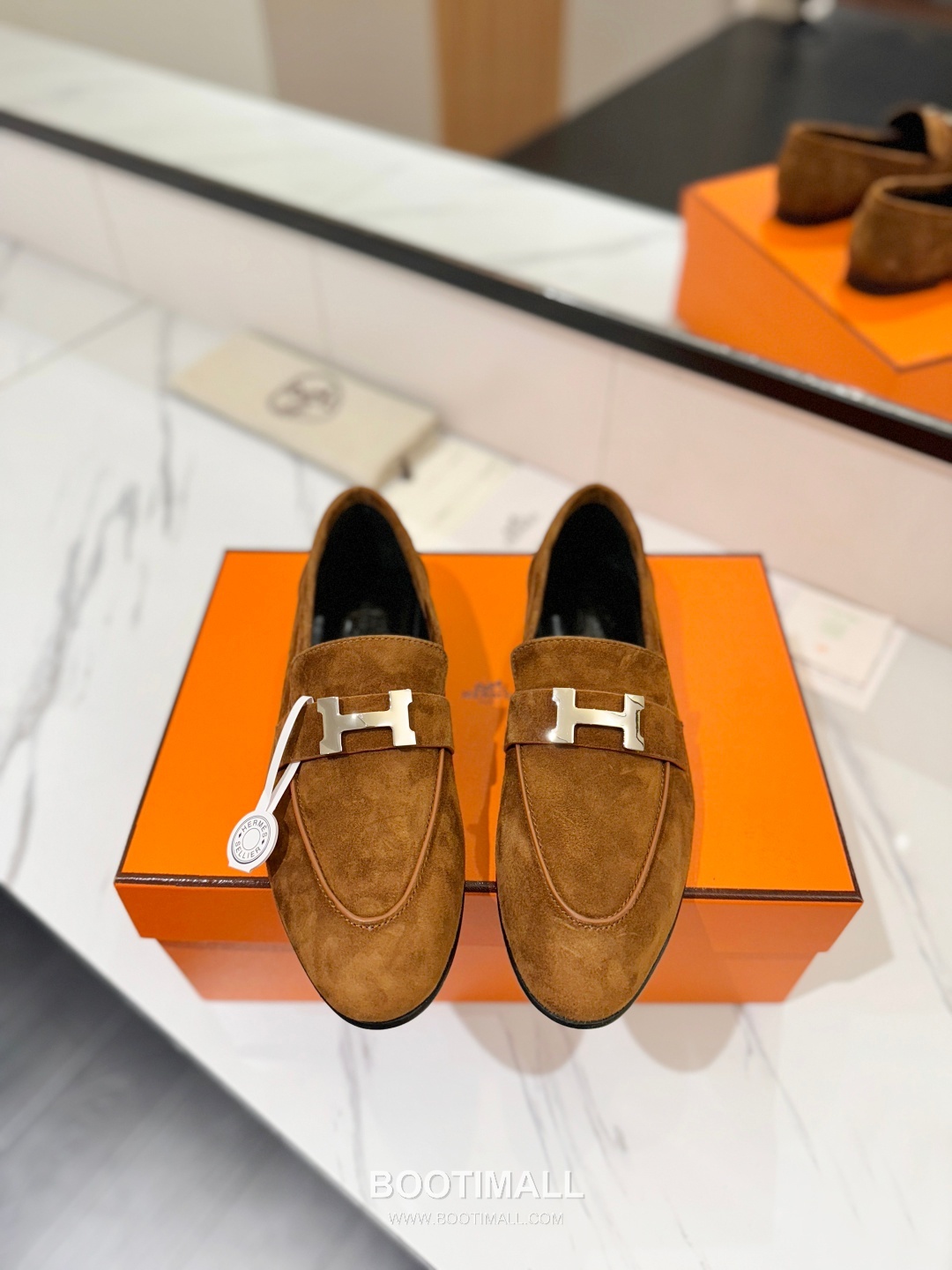 Hermes Classic Loafer Calfskin, Mixed Sheepskin Beige 에르메스 클래식 로퍼 송아지가죽, 혼합종 양가죽 베이지 3