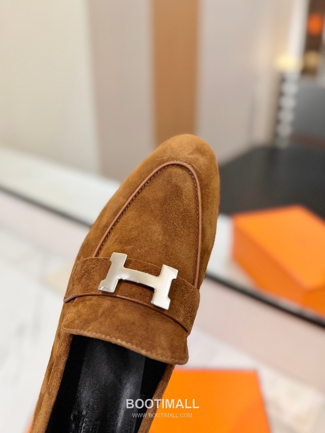 Hermes Classic Loafer Calfskin, Mixed Sheepskin Beige 에르메스 클래식 로퍼 송아지가죽, 혼합종 양가죽 베이지 6
