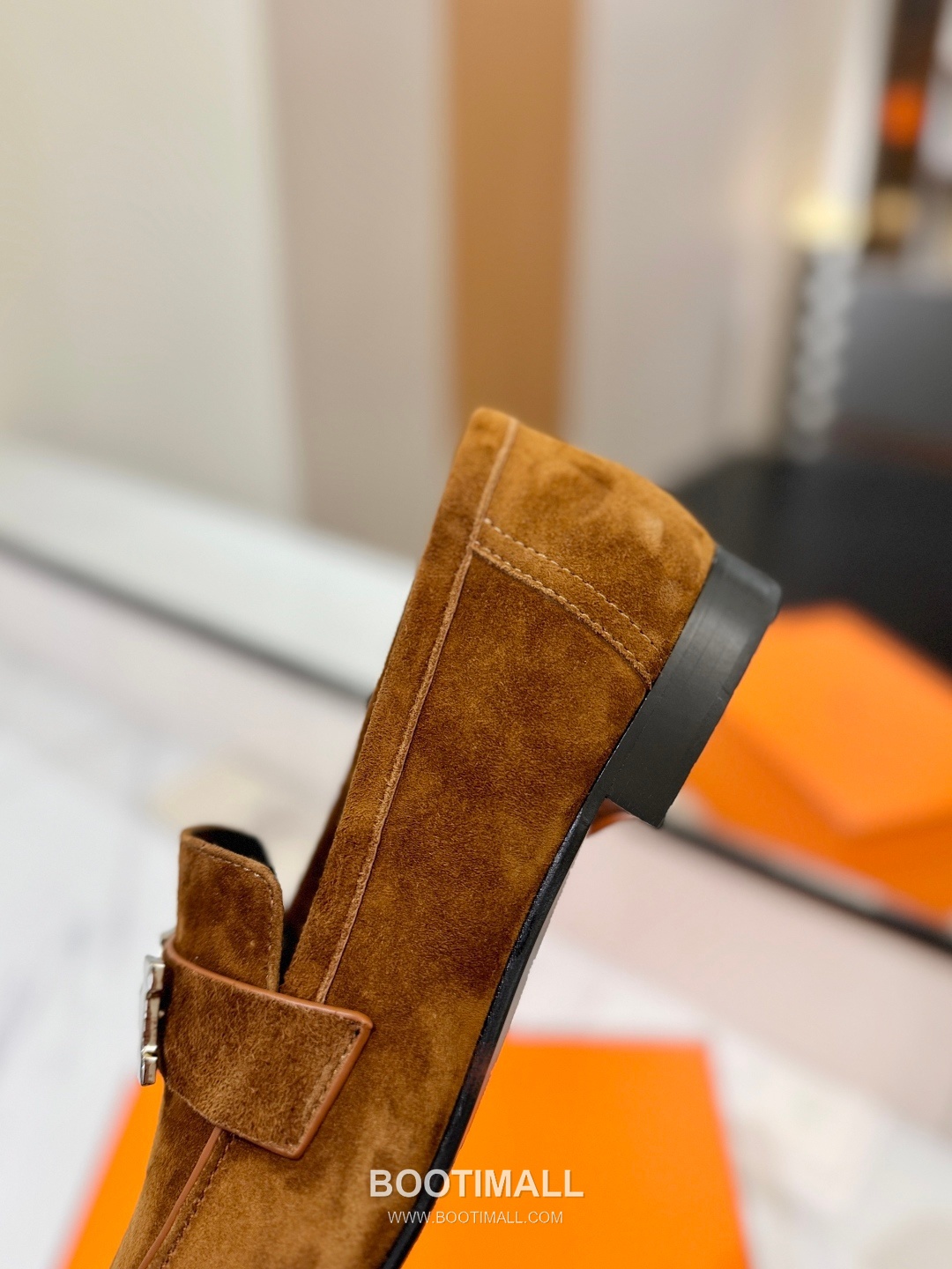 Hermes Classic Loafer Calfskin, Mixed Sheepskin Beige 에르메스 클래식 로퍼 송아지가죽, 혼합종 양가죽 베이지 7